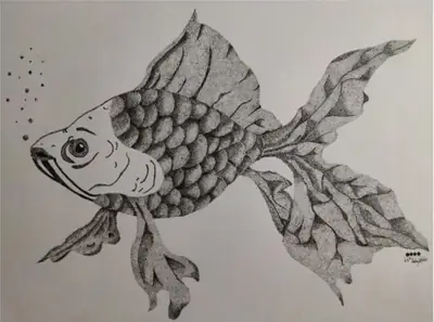 A cheerful fish
