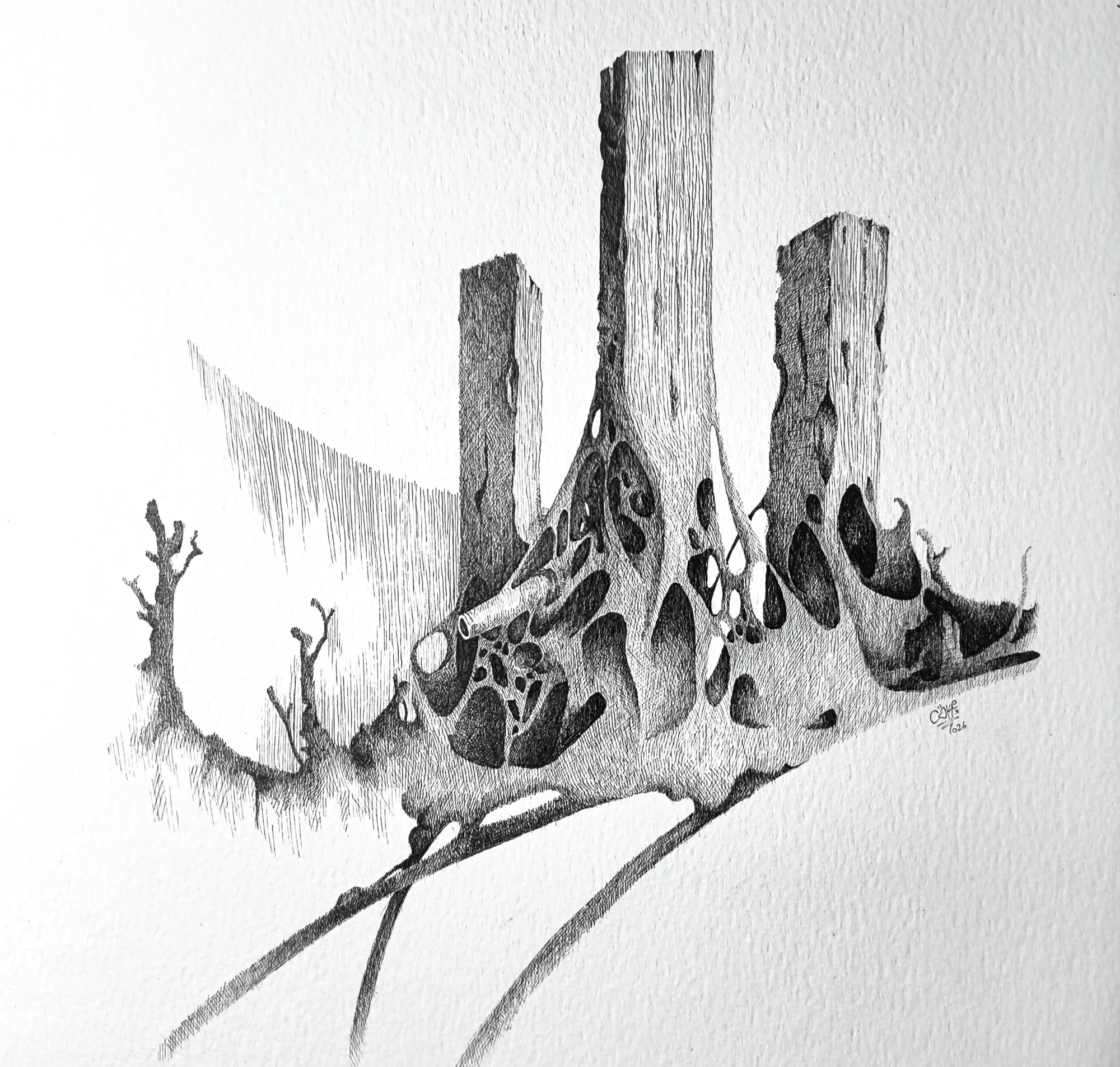 Decaying Pillars