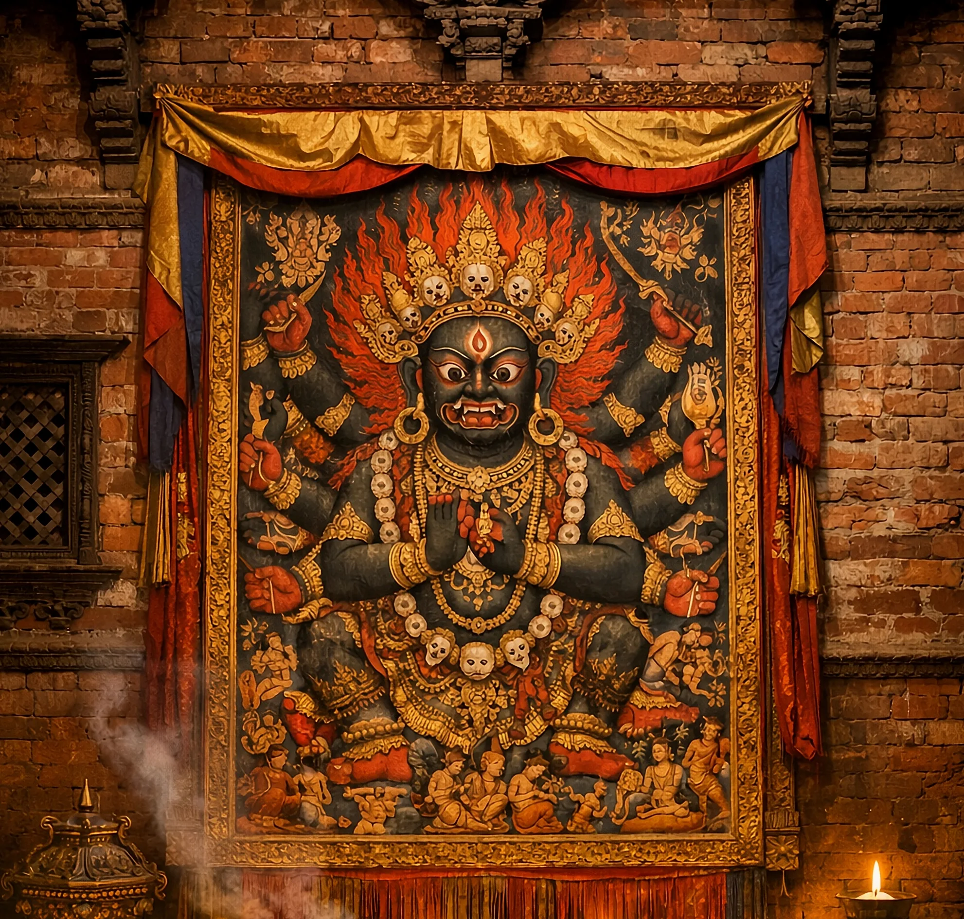 Bhairavnath inside 55 window palace image 2